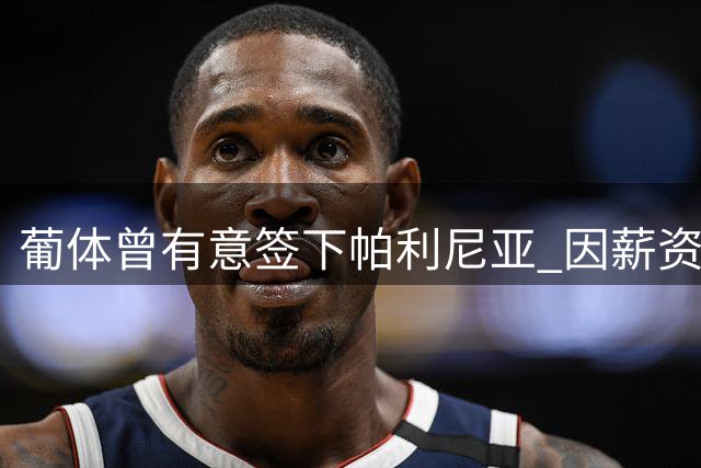 葡体曾有意签下帕利尼亚 因薪资问题无奈放弃